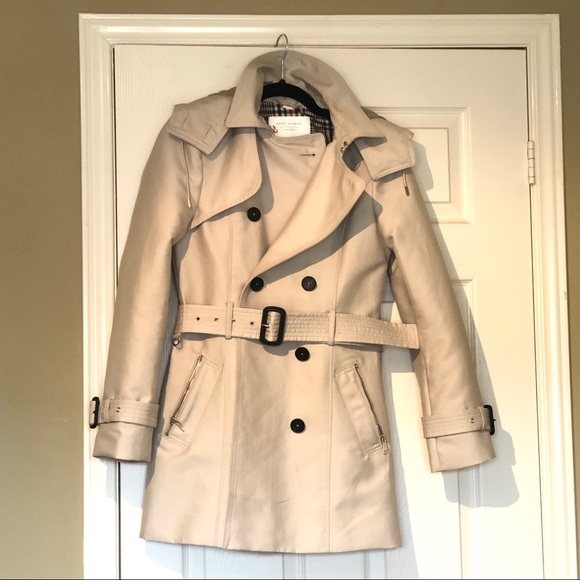 Zara Hooded Trench Coat - Picture 6 of 8